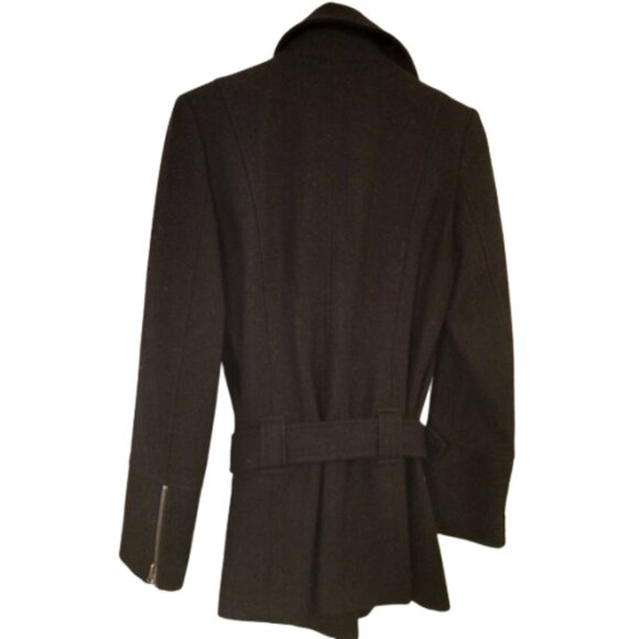 Groggy Wool Belted Coat Y2K– Chic Cold-Weather Classic Size Small - Picture 6 of 7